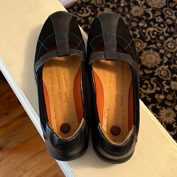 clarks structured shoes